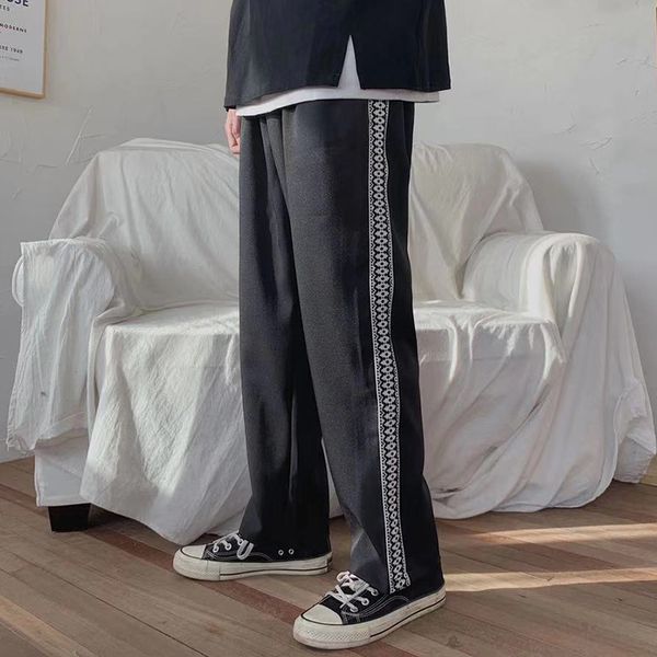 2020 spring and summer new youth popular couple side webbing trousers fashion casual straight loose trousers black s-2xl, White;black
2020 spring and summer new youth popular couple side webbing trousers fashion casual straight loose trousers black s-2xl, White;black