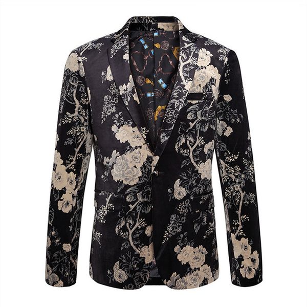 new arrival velvet digital printing craft blazer fashion slim fit cotton masculino blazers suit jacket, White;black
new arrival velvet digital printing craft blazer fashion slim fit cotton masculino blazers suit jacket, White;black
