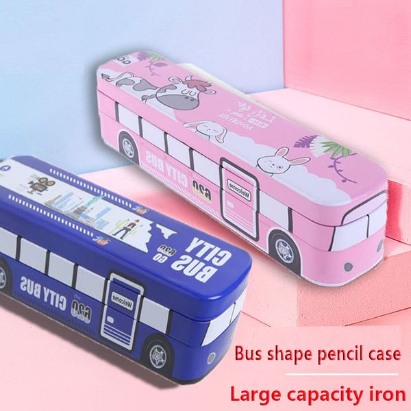 kawaii children's gift metal iron cute bus pencil box school pencil box small pen holder storage supplies
kawaii children's gift metal iron cute bus pencil box school pencil box small pen holder storage supplies