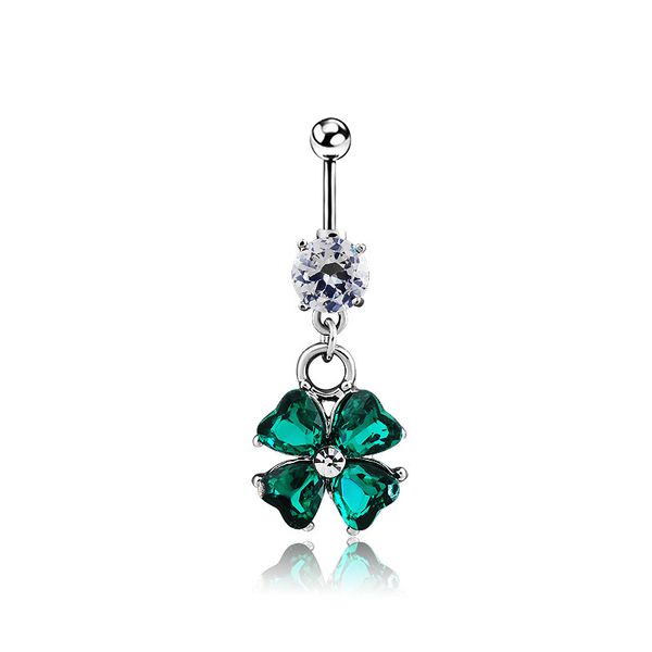 wasit belly dance crystal body jewelry stainless steel navel & bell button piercing dangle rings for women green four flower, Silver
wasit belly dance crystal body jewelry stainless steel navel & bell button piercing dangle rings for women green four flower, Silver