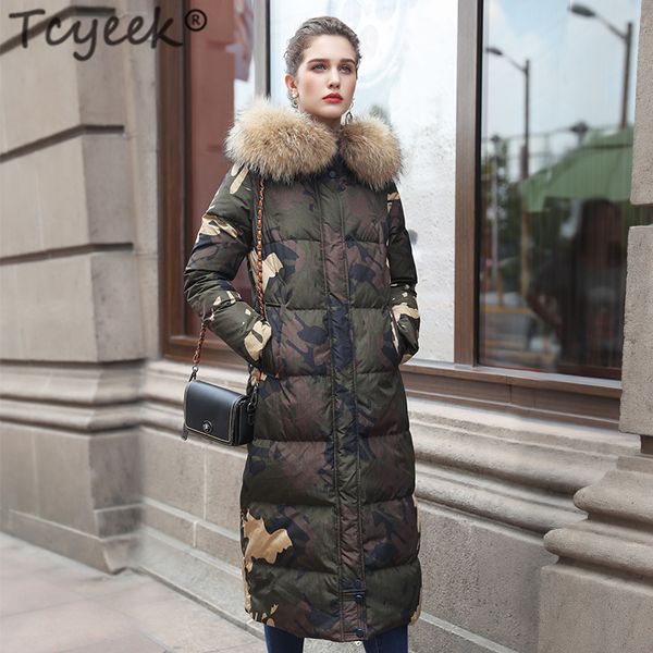 tcyeek winter coat women clothes 2019 streetwear x-long duck down jacket female ladies thick warm jacket+raccoon fur hooded 5203, Black
tcyeek winter coat women clothes 2019 streetwear x-long duck down jacket female ladies thick warm jacket+raccoon fur hooded 5203, Black