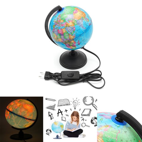 

17 см светодиодные земной мир глобус карта Земли география образование игрушка ка
