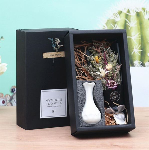 hand made flower dried flower bouquet with vase valentine's day gift wedding decor home decoration drop shipping
hand made flower dried flower bouquet with vase valentine's day gift wedding decor home decoration drop shipping