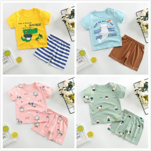 summer children cotton short sleeve suit boy t-shirt baby clothes kids sleepwear children's pajamas suit girls boys pajama sets, White
summer children cotton short sleeve suit boy t-shirt baby clothes kids sleepwear children's pajamas suit girls boys pajama sets, White