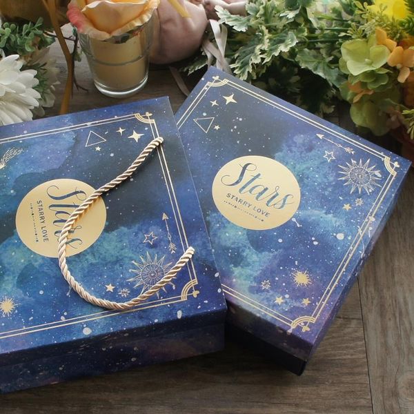 18.5*18.5*6cm 3set sky blue gold star love design paper box + bag as birthday romantic wedding gift packaging use
18.5*18.5*6cm 3set sky blue gold star love design paper box + bag as birthday romantic wedding gift packaging use