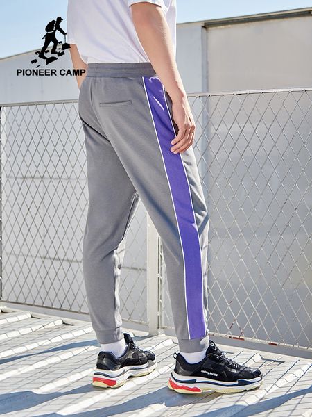 pioneer camp 2019 stripe screen print male sweatpants streetwear men's elastic waist track pants force jogger trousers for men, Black
pioneer camp 2019 stripe screen print male sweatpants streetwear men's elastic waist track pants force jogger trousers for men, Black