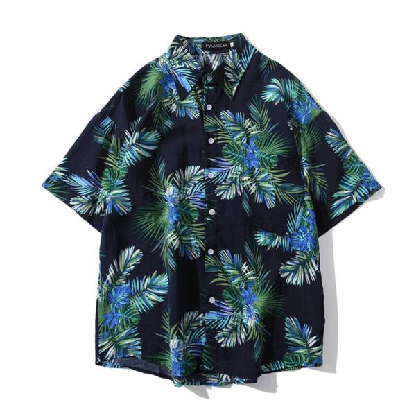 missky women men shirt retro short-sleeves shirt floral printing hawaii loose beach couple short-sleeved fashion, White;black
missky women men shirt retro short-sleeves shirt floral printing hawaii loose beach couple short-sleeved fashion, White;black