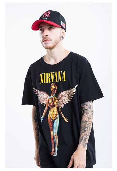 KANYE NIRVANA Print Mens Tshirts HIPHOP FOG Loose Mens Tops Fashion Round Neck Short Sleve Tees 
KANYE NIRVANA Print Mens Tshirts HIPHOP FOG Loose Mens Tops Fashion Round Neck Short Sleve Tees