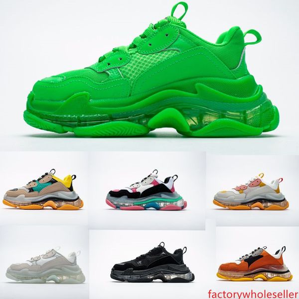 with 2019 mens and womens casual shoes triple s clear sole white black green brand designer sneakers trainers 36-45
with 2019 mens and womens casual shoes triple s clear sole white black green brand designer sneakers trainers 36-45