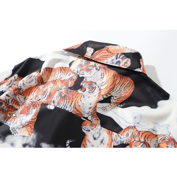 2020 summer tiger print men's shirt blouse streetwear turn-down collar loose short sleeve shirt blouse men shirt lt066, White;black
2020 summer tiger print men's shirt blouse streetwear turn-down collar loose short sleeve shirt blouse men shirt lt066, White;black