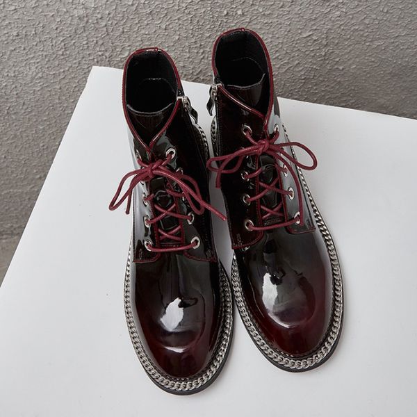 mljuese 2020 women ankle boots soft cow leather chains winter wine red color square heel round toe women boots size 34-43, Black
mljuese 2020 women ankle boots soft cow leather chains winter wine red color square heel round toe women boots size 34-43, Black