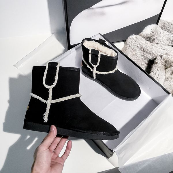 brand designer platform winter fur boots women suede leather socofy woolen plush snow boots 34-43 plus size botines mujer ns71, Black
brand designer platform winter fur boots women suede leather socofy woolen plush snow boots 34-43 plus size botines mujer ns71, Black