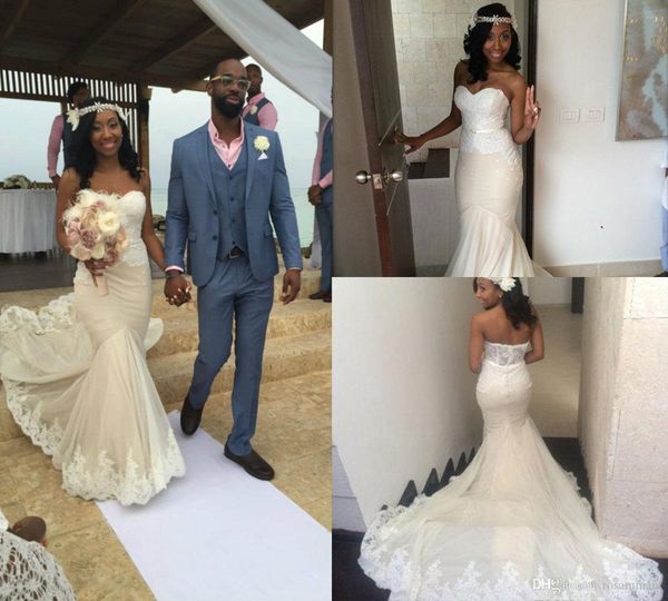 luxury off shoulder lace mermaid wedding dresses sweetheart sleeveless appliques long custom made wedding dress, White
luxury off shoulder lace mermaid wedding dresses sweetheart sleeveless appliques long custom made wedding dress, White