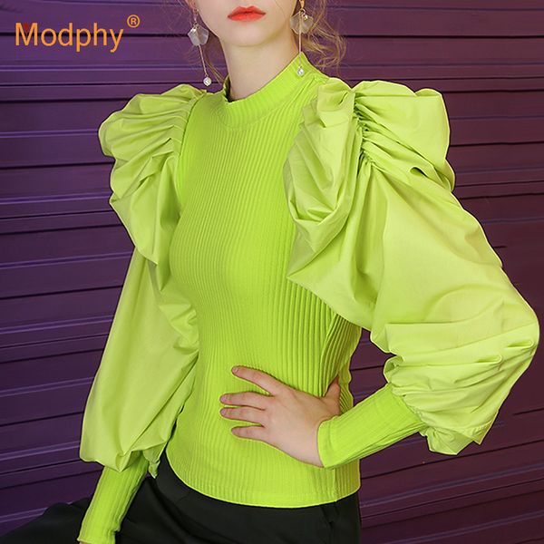 patchwork knitting ruffle white black women's sweaters o neck puff sleeve female sweater 2019 autumn elegant fashion new
patchwork knitting ruffle white black women's sweaters o neck puff sleeve female sweater 2019 autumn elegant fashion new