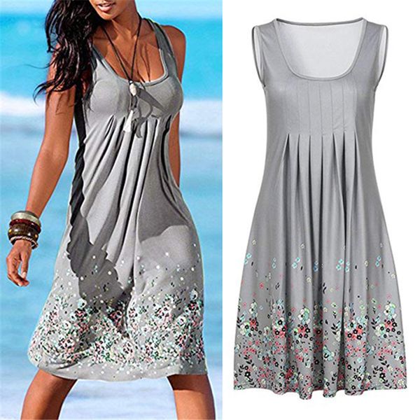 women loose plus size 5xl floral printed dress knee length summer party dresses o neck fashion ladies beach summer dress vestido, Black;gray
women loose plus size 5xl floral printed dress knee length summer party dresses o neck fashion ladies beach summer dress vestido, Black;gray