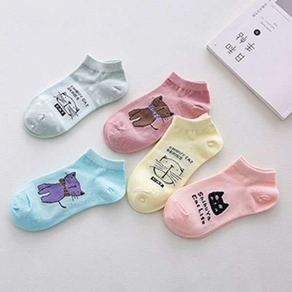 1 pair autumn new sock women's cat printed low cut ankle length socks cartoon cotton short socks, Black;white
1 pair autumn new sock women's cat printed low cut ankle length socks cartoon cotton short socks, Black;white
