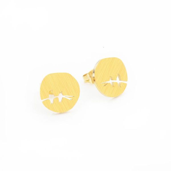 simple cute birds on a tree stud earrings stainless steel kolczyki damskie gold color round earrings for women fashion jewelry, Golden;silver
simple cute birds on a tree stud earrings stainless steel kolczyki damskie gold color round earrings for women fashion jewelry, Golden;silver