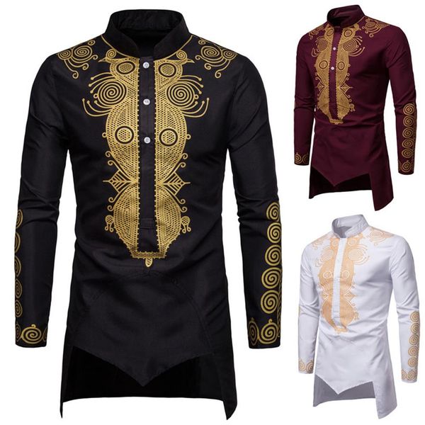 cotton spandex middle east men bronzing totem stand collar long sleeve irregular hem robe shirt men, White;black
cotton spandex middle east men bronzing totem stand collar long sleeve irregular hem robe shirt men, White;black