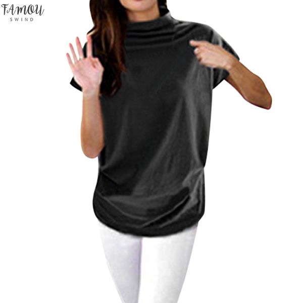 women casual short sleeve cotton bottoming shirt girl solid color casual female plus size loose clothing blouses femme, White
women casual short sleeve cotton bottoming shirt girl solid color casual female plus size loose clothing blouses femme, White