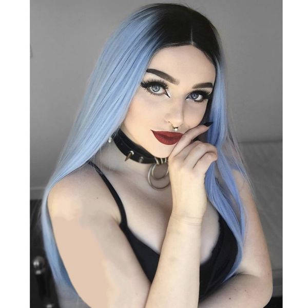 ombre blue straight long synthetic wigs for women hairpiece long straight gradient light blue color wig hair styling tool, Brown
ombre blue straight long synthetic wigs for women hairpiece long straight gradient light blue color wig hair styling tool, Brown