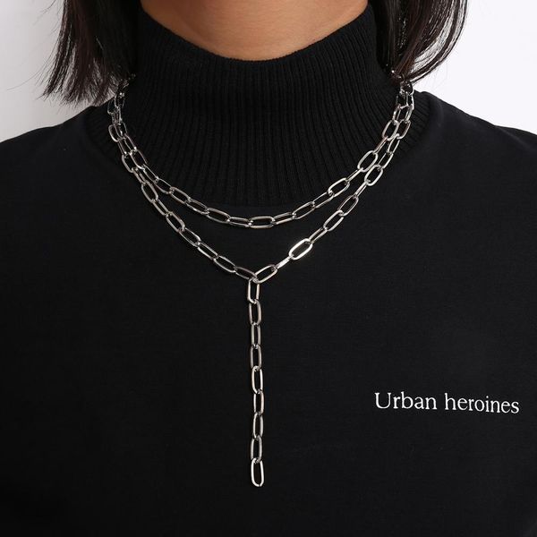 punk multi layer curb cuban thick collar choker necklaces hip hop gold color thick clavicle necklaces women jewelry, Silver
punk multi layer curb cuban thick collar choker necklaces hip hop gold color thick clavicle necklaces women jewelry, Silver