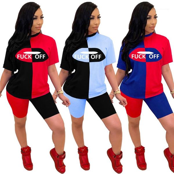 casual multi color relaxed sets contrast color women designer tracksuits letter printed crew neck two piece shorts, Gray
casual multi color relaxed sets contrast color women designer tracksuits letter printed crew neck two piece shorts, Gray