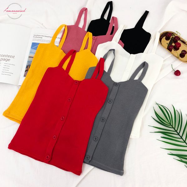 tank women knitting ruffles buttons cropped tanks girls knitted sweet chic camisole crop top, White
tank women knitting ruffles buttons cropped tanks girls knitted sweet chic camisole crop top, White