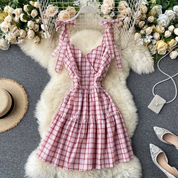 summer 2020 new fashion women sleeveless chic retro plaid backless mini dress vestidos l613, Black;gray
summer 2020 new fashion women sleeveless chic retro plaid backless mini dress vestidos l613, Black;gray