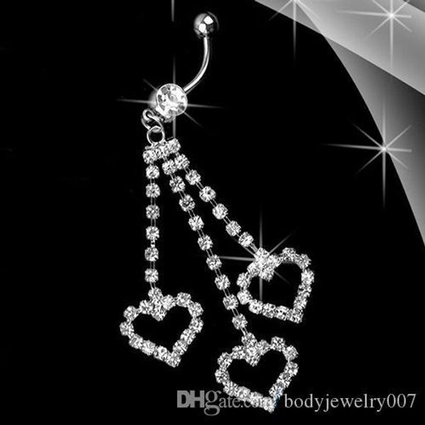 d0430-1 ( 1 color) body piercing jewelry nice style 3 hearts navel belly ring 10 pcs clear stone drop shipping factory price, Silver
d0430-1 ( 1 color) body piercing jewelry nice style 3 hearts navel belly ring 10 pcs clear stone drop shipping factory price, Silver