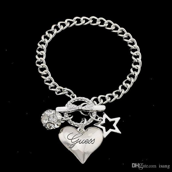 925 silver fashion star heart charms love bracelet jewelry heart pendant classic stylish bracelet for women girls, Golden;silver
925 silver fashion star heart charms love bracelet jewelry heart pendant classic stylish bracelet for women girls, Golden;silver