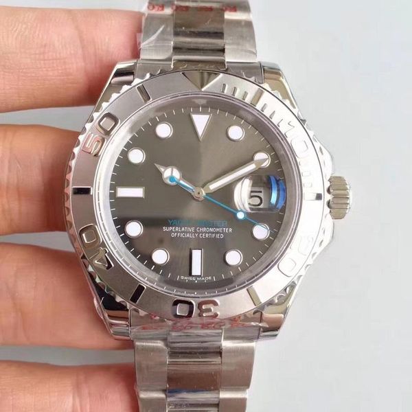 rose gold luxury men 2813 automatic movement yach master 40mm stainless steel clasp fashion balck gray dial sports mens watches, Slivery;brown 
rose gold luxury men 2813 automatic movement yach master 40mm stainless steel clasp fashion balck gray dial sports mens watches, Slivery;brown