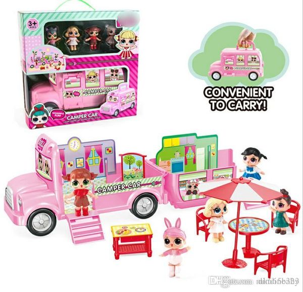 Lol pla tic camper toy for children with 4pc doll action figure doll baby girl toy car convenient to carry
Lol pla tic camper toy for children with 4pc doll action figure doll baby girl toy car convenient to carry