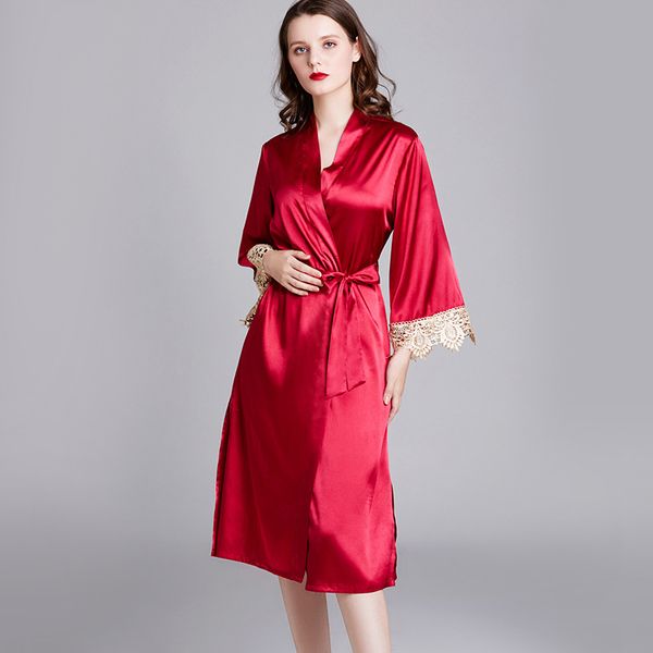 omen's midi morning gowns bridal robe bathrobewomen's spring and summer silk long-sleeved nightgown red color bath robe women, Black;red
omen's midi morning gowns bridal robe bathrobewomen's spring and summer silk long-sleeved nightgown red color bath robe women, Black;red