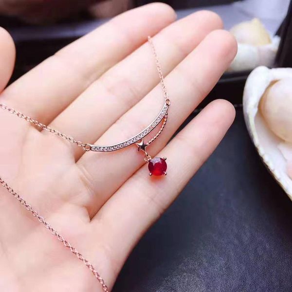 natural pigeon blood ruby s925 sterling silver pendant necklace simple and elegant for women
natural pigeon blood ruby s925 sterling silver pendant necklace simple and elegant for women