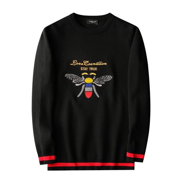 2020 new men sweater casual crew neck mens designer sweaters pullover luxury sweater letters bee embroidery warm plus size -4xl, White;black
2020 new men sweater casual crew neck mens designer sweaters pullover luxury sweater letters bee embroidery warm plus size -4xl, White;black