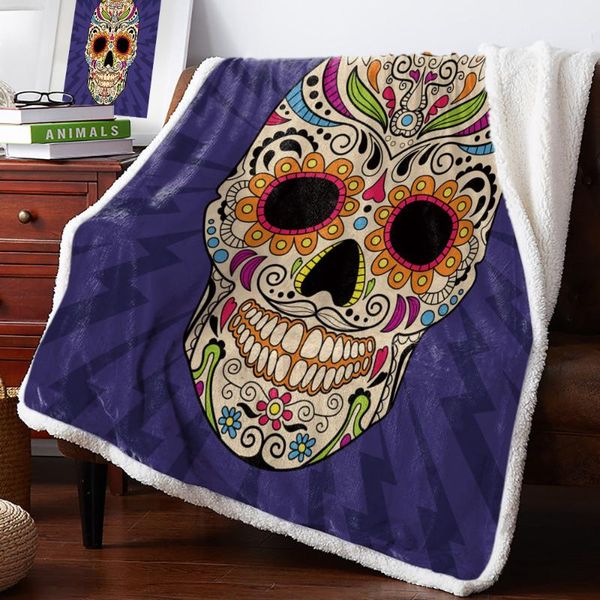 colorful skull flowers purple warm soft blanket office sofa plush blanket bedspreads quilt drop ship
colorful skull flowers purple warm soft blanket office sofa plush blanket bedspreads quilt drop ship