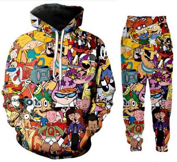 designer men/womens couples cartoon totally 90's funny 3d print fashion tracksuits hoodies+pants a6, Gray
designer men/womens couples cartoon totally 90's funny 3d print fashion tracksuits hoodies+pants a6, Gray