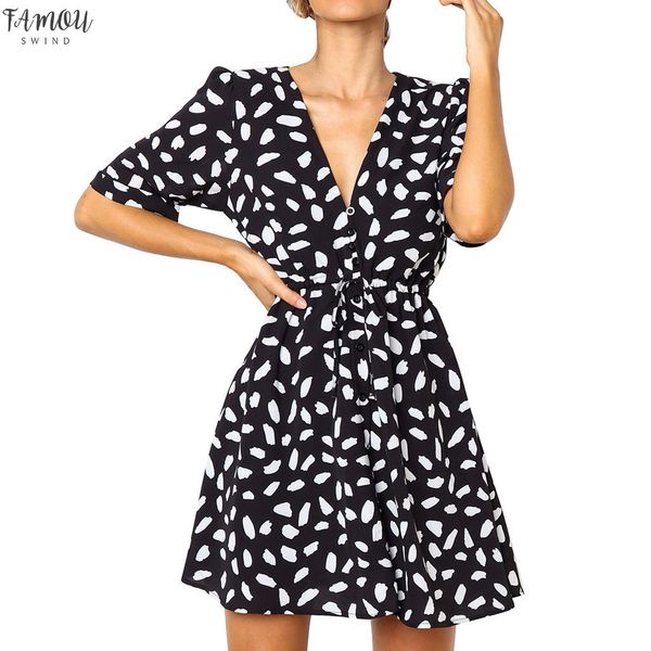 short sleeve dress woman basic printing v-neck casual dress flare button summer dresses princess dress vestidos #g6, Black;gray
short sleeve dress woman basic printing v-neck casual dress flare button summer dresses princess dress vestidos #g6, Black;gray