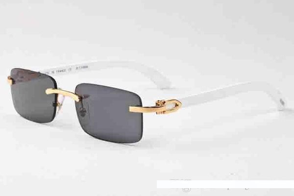 2019 white buffalo horn glasses mens vintage retro wooden sunglasses for womens black brown clear lenses brand designer rimless sports sungl, White;black
2019 white buffalo horn glasses mens vintage retro wooden sunglasses for womens black brown clear lenses brand designer rimless sports sungl, White;black