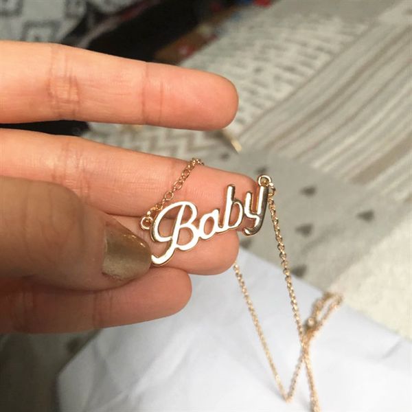cute baby necklace popular brand letter"baby"pendant necklaces women necklace for girls lovers mother gift in europe usa, Silver
cute baby necklace popular brand letter"baby"pendant necklaces women necklace for girls lovers mother gift in europe usa, Silver
