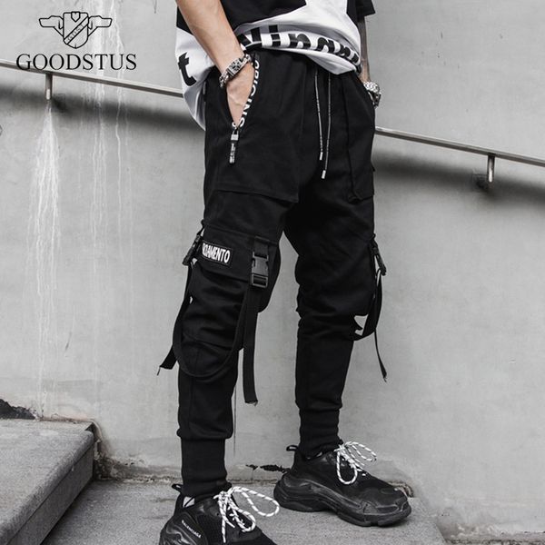 hip hop men's multi-pocket ribbons joggers pants black harem pants fashion casual cargo pant trousers elastic waist streetwear pants
hip hop men's multi-pocket ribbons joggers pants black harem pants fashion casual cargo pant trousers elastic waist streetwear pants