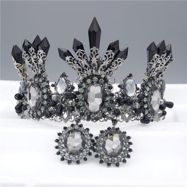 handmade black crystal tiaras headband queen noble crown bride prom flower perfect coronas wedding hair jewelry accessories, Golden;white
handmade black crystal tiaras headband queen noble crown bride prom flower perfect coronas wedding hair jewelry accessories, Golden;white