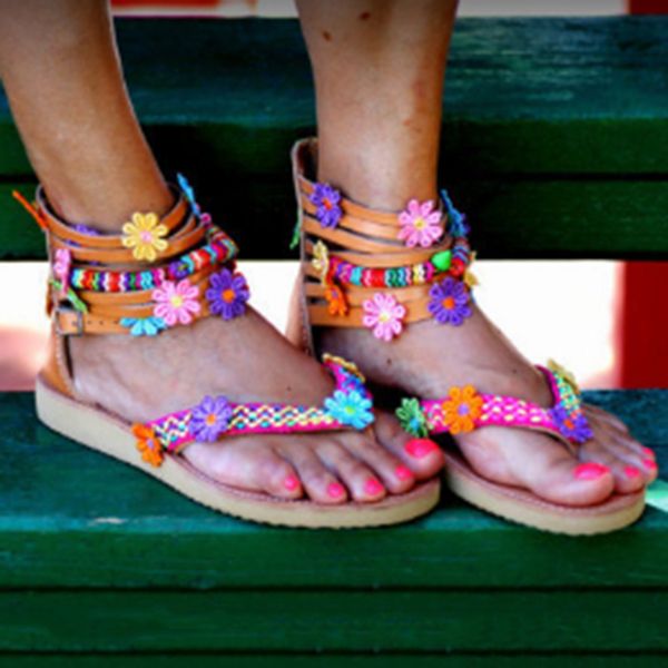 2019 femme flower sandalias lady ankle strap chaussures mujer summer gladiator rome shoes sandals bohemia flip flops flats, Black
2019 femme flower sandalias lady ankle strap chaussures mujer summer gladiator rome shoes sandals bohemia flip flops flats, Black