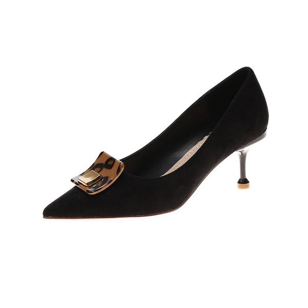 french girl stiletto heels 2019 tide shoes new wild korean version of the net red shallow mouth fashion pointed female shoes, Black
french girl stiletto heels 2019 tide shoes new wild korean version of the net red shallow mouth fashion pointed female shoes, Black