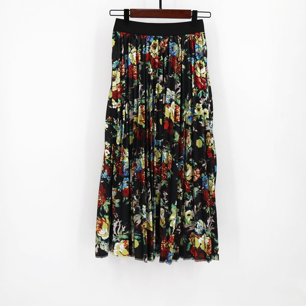mnogcc pleated skirt summer patterns fashion plant image character skirt waist skirt women elastic waist long skirts female, Black
mnogcc pleated skirt summer patterns fashion plant image character skirt waist skirt women elastic waist long skirts female, Black