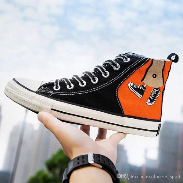 graffiti mens shoes trend casual shoes students wild men high canvas skateboard shoe sport sneakers size 40-44 drop shipping, Black
graffiti mens shoes trend casual shoes students wild men high canvas skateboard shoe sport sneakers size 40-44 drop shipping, Black