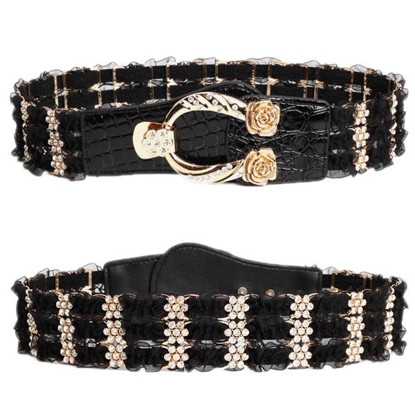 diamond zircon crystal female woman leather belt fashion luxury designer lace elastic for coat dress 75cm, Black;brown
diamond zircon crystal female woman leather belt fashion luxury designer lace elastic for coat dress 75cm, Black;brown