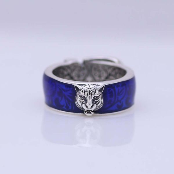 factory wholesale 925 sterling silver ancient blue double wearing belt belt tiger head personality with men and women fashion ring
factory wholesale 925 sterling silver ancient blue double wearing belt belt tiger head personality with men and women fashion ring