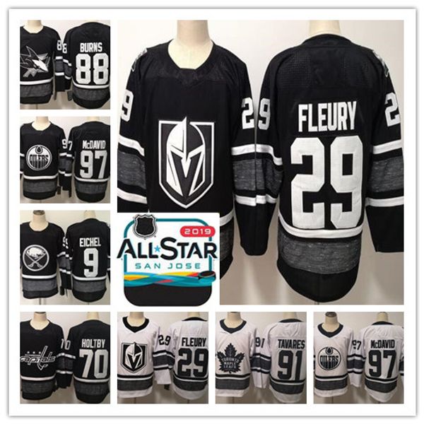 2019 all-star 88 brent burns 29 marc-andre fleury 97 connor mcdavid game black parley authentic player hockey jerseys embroidered stitched, Black;red
2019 all-star 88 brent burns 29 marc-andre fleury 97 connor mcdavid game black parley authentic player hockey jerseys embroidered stitched, Black;red