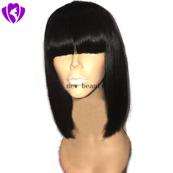 fashion short straight synthetic lace front wigs natural black bob wigs with bangs for black women heat resistant fiber hair
fashion short straight synthetic lace front wigs natural black bob wigs with bangs for black women heat resistant fiber hair